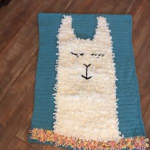 FREE SHIPPING Handmade llama blanket